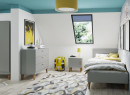 Commode 3 tiroirs DREAM Gris/Chêne  - 6
