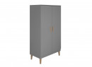 Armoire 2 portes DREAM Gris/Chêne - 3