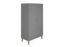Armoire 2 portes DREAM Gris/Chêne - 3