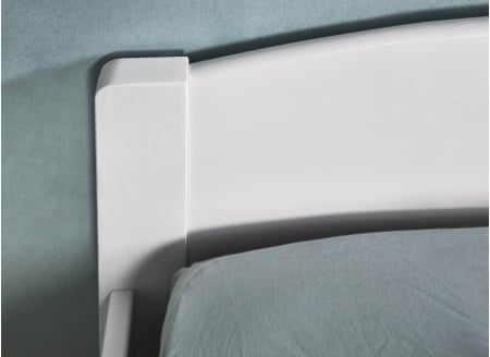 Lit enfant 90x200 en pin massif JANGO - Blanc - 2