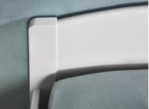 Lit enfant 90x200 en pin massif JANGO - Blanc - 2