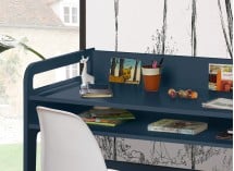 Bureau enfant à casier LEVIS Bleu - 3
