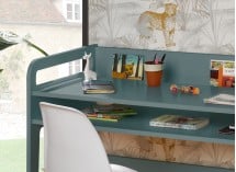 Bureau enfant à casier LEVIS Vert - 3