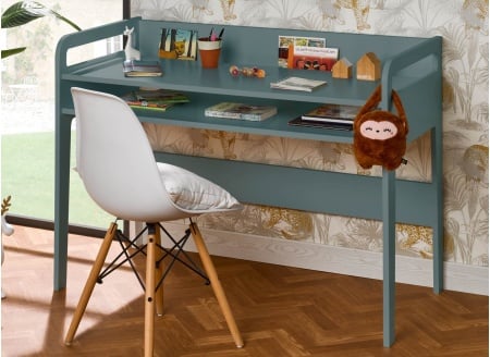 Bureau enfant à casier LEVIS Vert - 2