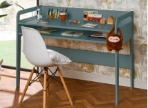 Bureau enfant à casier LEVIS Vert - 2