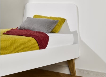 Lit enfant 90x200 LOKI - Blanc - 2