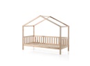 Lit cabane enfant 90x200 pin massif THEO Bois - 3