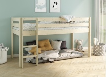 Lit mi-hauteur 90x200 en pin massif JADE - Pin massif - 2