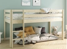 Lit mi-hauteur 90x200 en pin massif JADE - Pin massif - 1