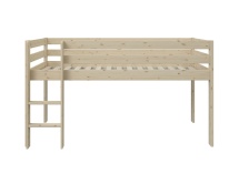 Lit mi-hauteur 90x200 en pin massif JADE - Pin massif - 5