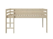 Lit mi-hauteur 90x200 en pin massif JADE - Pin massif - 5