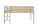 Lit mi-hauteur 90x200 en pin massif JADE - Pin massif - 5