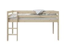 Lit mi-hauteur 90x200 en pin massif JADE - Pin massif - 6