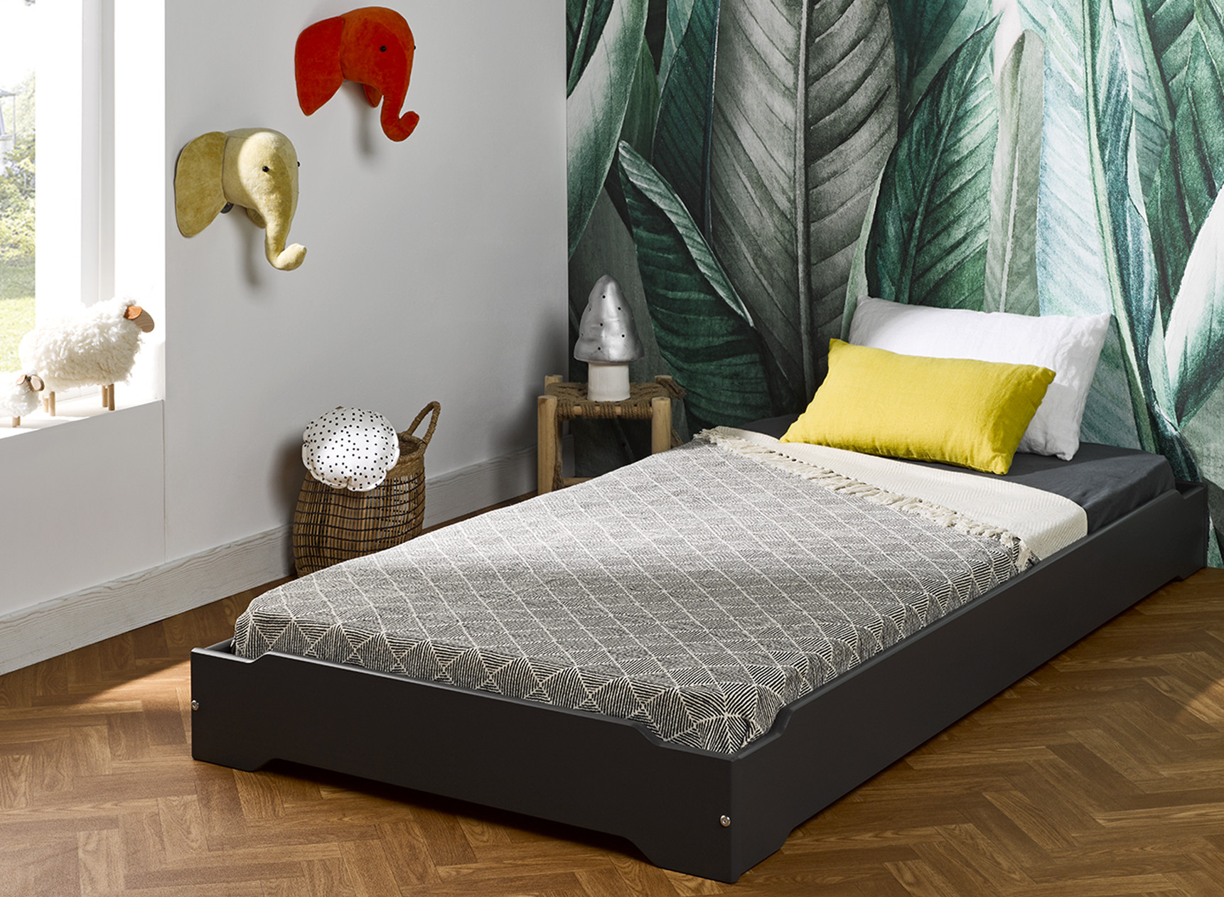 Lit enfant 90x190 en Pin massif SCOTT Nateo Concept - 1