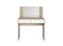 Coiffeuse 1 tiroir avec miroir et led MAE - 3