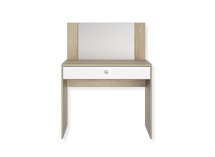 Coiffeuse 1 tiroir avec miroir et led MAE - 3
