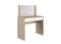 Coiffeuse 1 tiroir avec miroir et led MAE - 4