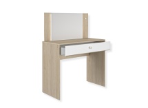 Coiffeuse 1 tiroir avec miroir et led MAE - 5