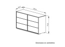 Commode 6 tiroirs POLA - 6