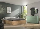 Lit coffre 140X190 KAREL - Chêne Blond - 3