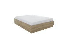 Lit coffre 140X190 KAREL - Chêne Blond - 5