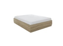 Lit coffre 140X190 KAREL - Chêne Blond - 5
