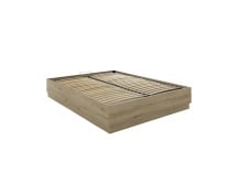 Lit coffre 140X190 KAREL - Chêne Blond - 6