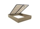 Lit coffre 140X190 KAREL - Chêne Blond - 7