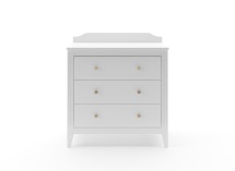 Commode 3 tiroirs ÉLORIA Blanc - 4