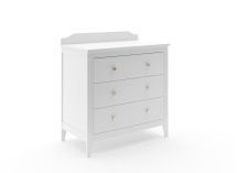 Commode 3 tiroirs ÉLORIA Blanc - 5