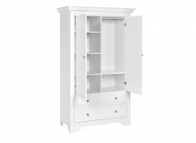 Armoire 2 portes 2 tiroirs SPARTE – Blanc Nateo Concept - 5