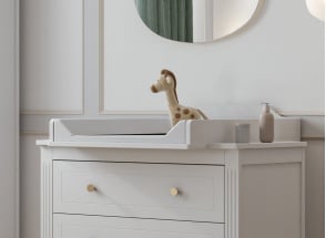 ELORIA changing top for dresser - White