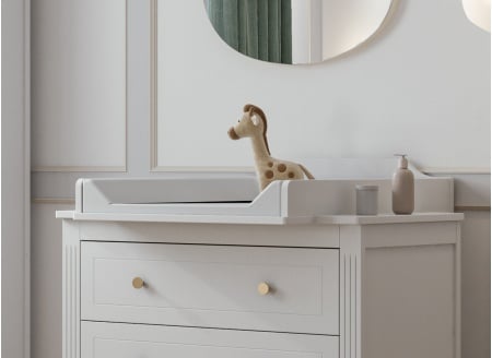 Plan à langer pour commode ÉLORIA Blanc - 1