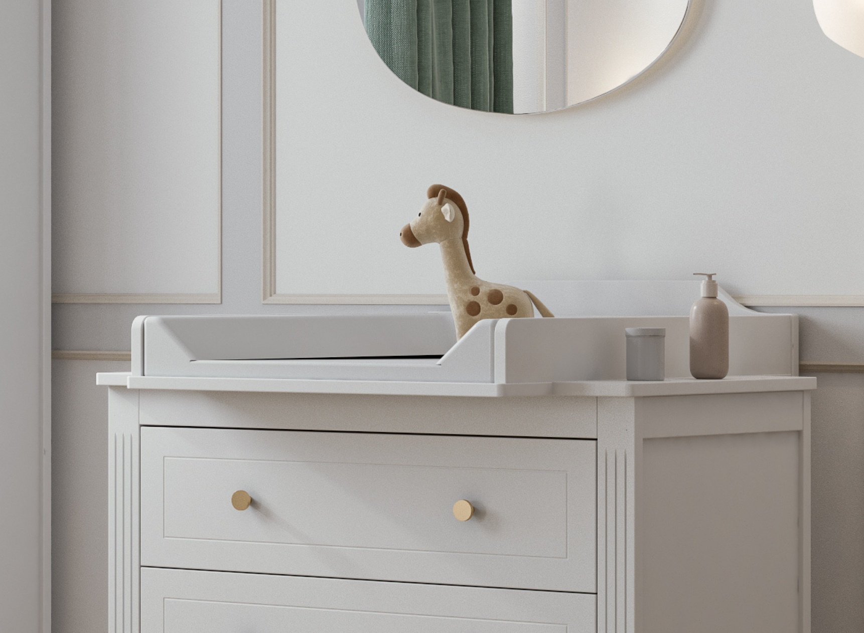 Plan à langer pour commode ÉLORIA Blanc - 1