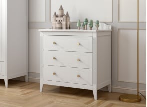 Commode 3 tiroirs ÉLORIA Blanc