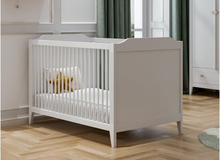 Lit bébé évolutif 70x140 ÉLORIA Blanc - 1