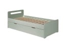 Lit gigogne 90x190 LEVIS - Vert sauge - 4