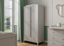 Armoire 2 portes 1 tiroirs ÉLORIA - Gris - 1