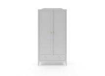 Armoire 2 portes 1 tiroirs ÉLORIA - Gris - 4