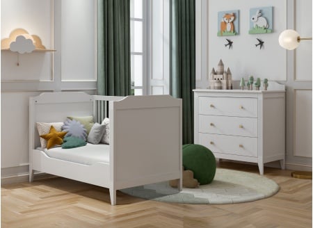 Camera da letto duo per neonati ÉLORIA - Bianco