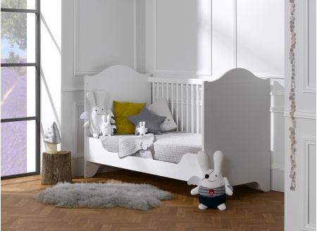 Lit bébé évolutif SPARTE – Blanc Nateo Concept - 2