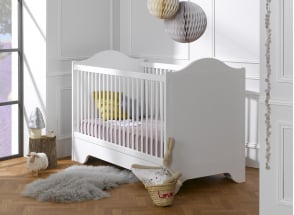 Lit bébé évolutif 70x140 SPARTE – Blanc