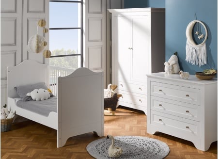 Chambre bébé complète SPARTE - Blanc  - 2