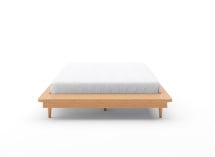 Lit futon 140x190 en bois massif NIELS - Hêtre - 3