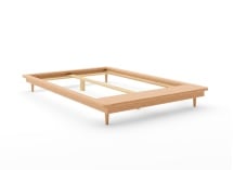 Lit futon 160x200 en bois massif NIELS - Hêtre - 7