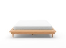 Lit futon 160x200 en bois massif NIELS - Hêtre - 4