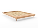 Lit futon 160x200 en bois massif NIELS - Hêtre - 5
