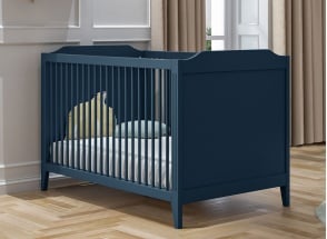 Lit bébé évolutif 70x140 ÉLORIA - Bleu impérial