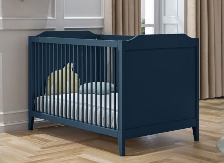 Lit bébé évolutif 70x140 ÉLORIA - Bleu impérial - 1