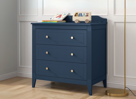 ÉLORIA 3-drawer dresser Imperial Blue